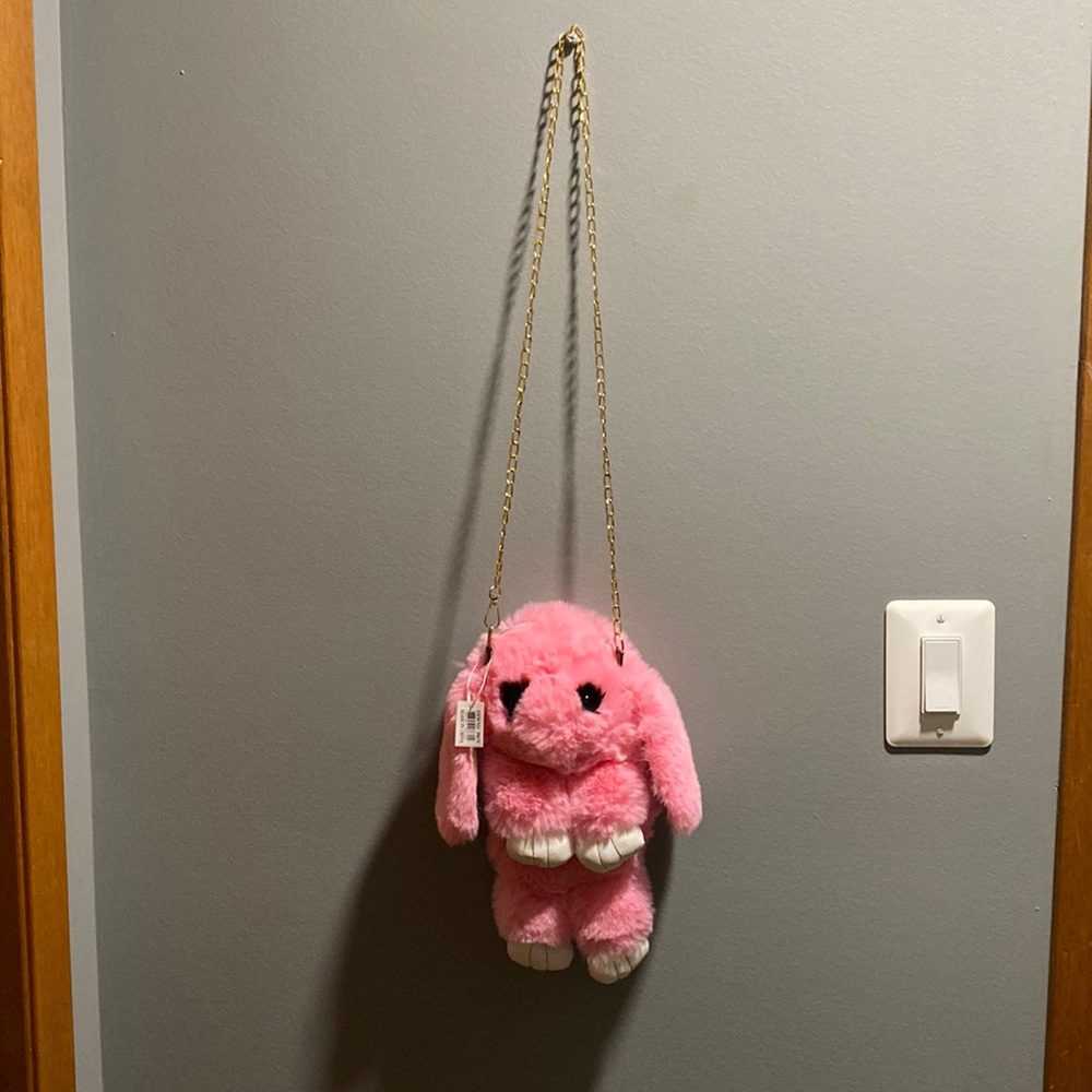 BRAND NEW SOFT BUNNY PURSE! NWT! SMOKE FREE HOME!